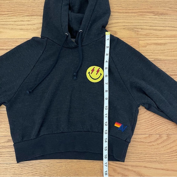 Aviator Nation Smiley Bolt Cropped Hoodie - Picture 11 of 11